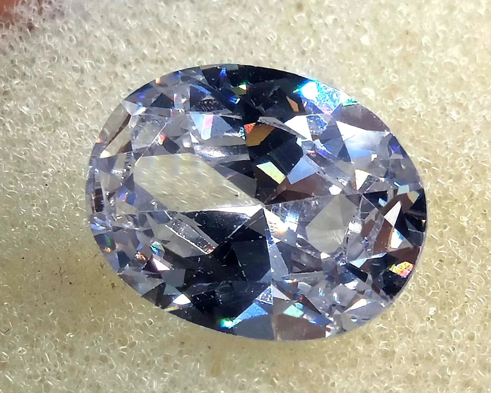 AAA+ Certified Quality 15.35 Ct Natural White Sapphire Oval Cut EGL Certified Loose Gemstone 6AGG ABC Jewelery